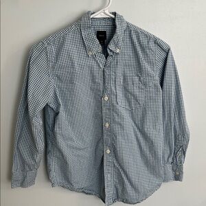 GAP Kids Blue and White Gingham Shirt